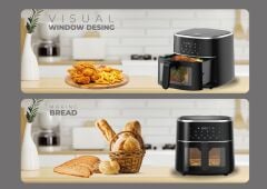 Xiaomi Heyplus Smart Air Fryer 6 L Camlı Fritöz ( Heyplus Türkiye Garantili )
