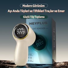 Heyplus Xiaomi Tüy Toplayacı Şarjlı 4 Hız Kademesi Çelik Bıçaklı Dijital Ekranlı