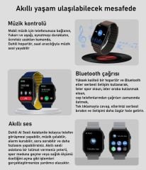 Xiaomi Heyplus S8 Akıllı Saat;           Çift Kordon-Sesli Görüşme
