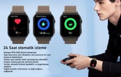 Xiaomi Heyplus S8 Akıllı Saat;           Çift Kordon-Sesli Görüşme
