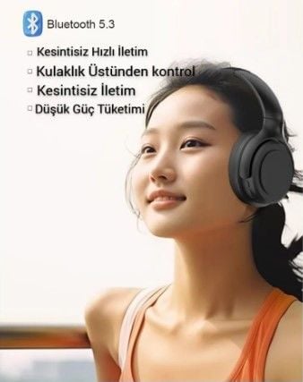 Xiaomi Heyplus H1 Uyumlu Kablosuz Kulaküstü Kulaklık , Oyun Modu , Bluetooth 5.3