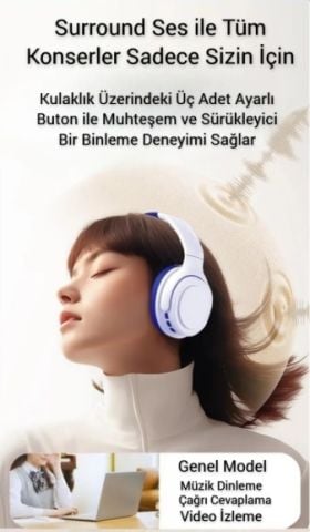Xiaomi Heyplus H1 Uyumlu Kablosuz Kulaküstü Kulaklık , Oyun Modu , Bluetooth 5.3