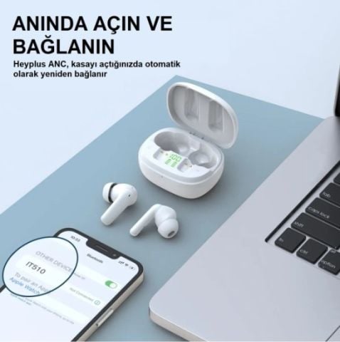 Heyplus Heyplus True Wireless Earbuds Kulakiçi Bluetooth Kulaklık (ANC-IPX7)